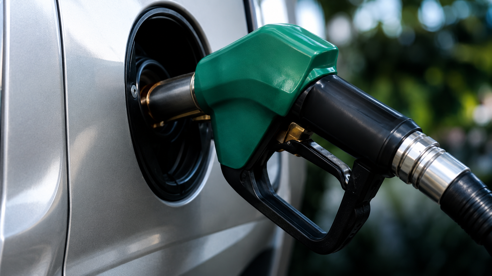 Boquilla de combustible llenando tanque